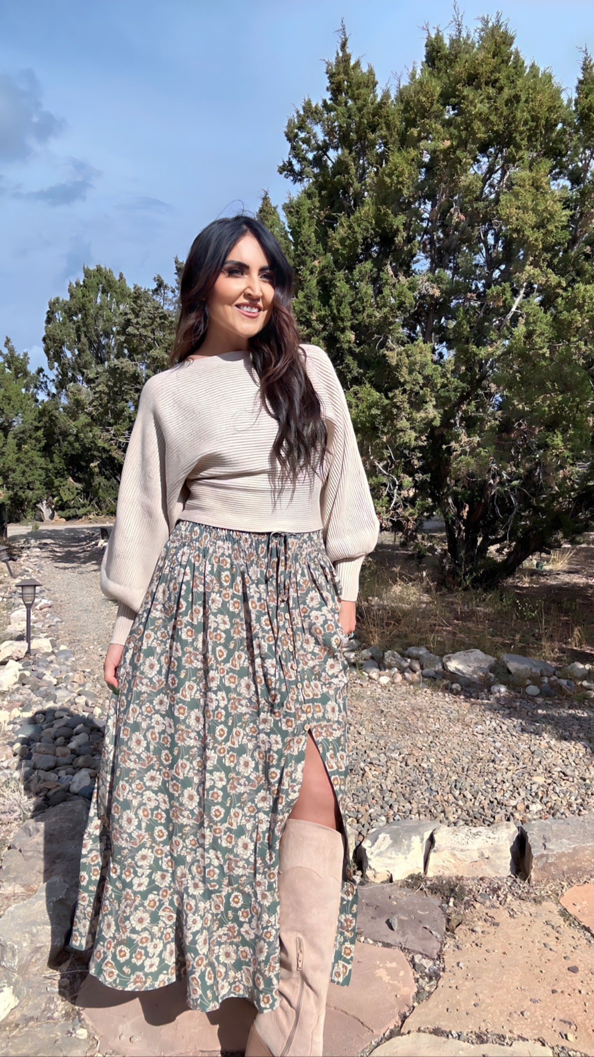IN BLOOM MAXI SKIRT